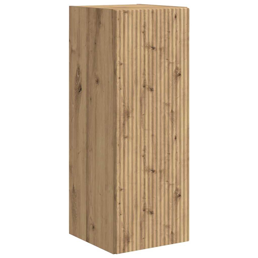 vidaXL TV Wall Cabinet 30 x 31 x 80 cm Artisian Oak Engineered Wood 2