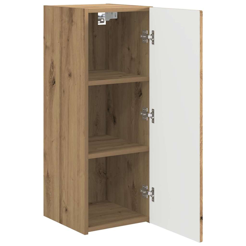 vidaXL TV Wall Cabinet 30 x 31 x 80 cm Artisian Oak Engineered Wood 5