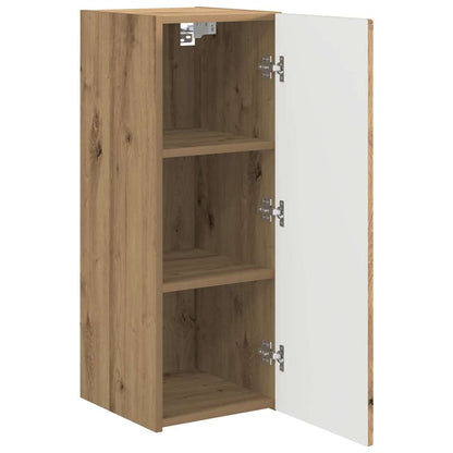 vidaXL TV Wall Cabinet 30 x 31 x 80 cm Artisian Oak Engineered Wood 5