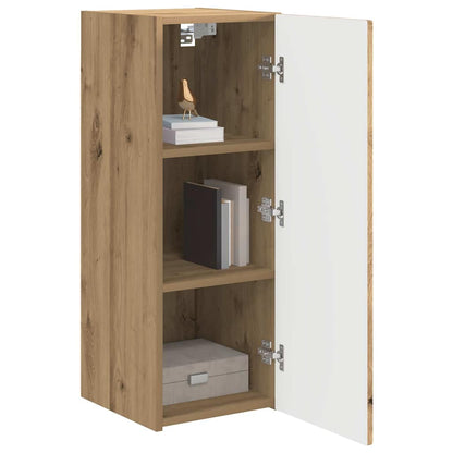 vidaXL TV Wall Cabinet 30 x 31 x 80 cm Artisian Oak Engineered Wood 3