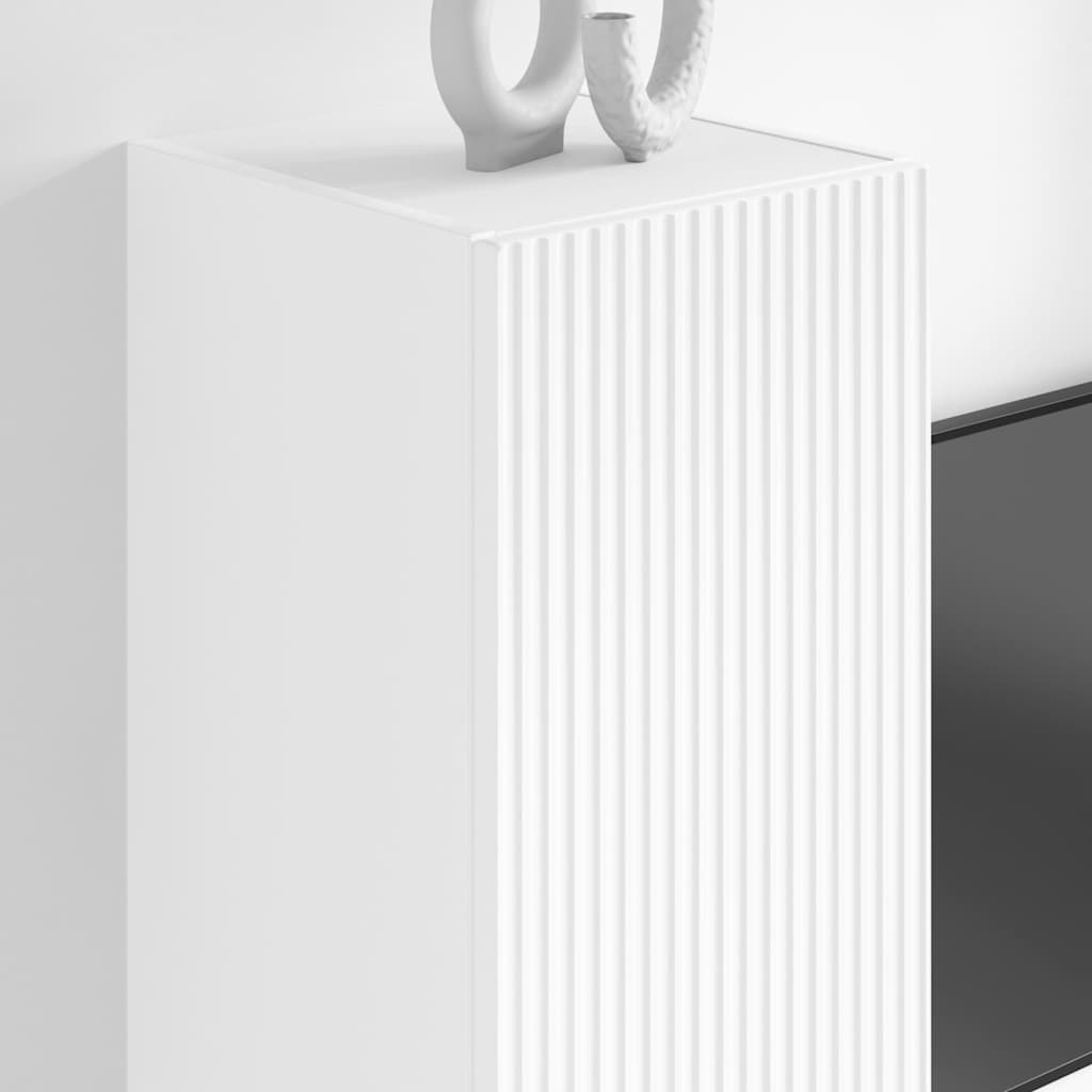 vidaXL TV Wall Cabinet 30 x 31 x 100 cm White Engineered Wood 4