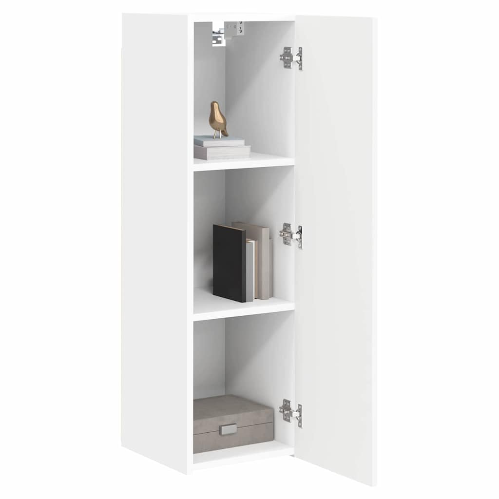 vidaXL TV Wall Cabinet 30 x 31 x 100 cm White Engineered Wood 3