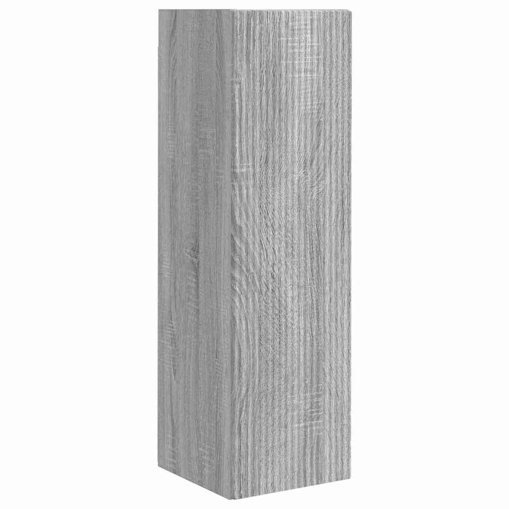 vidaXL TV Wall Cabinet 30 x 31 x 100 cm Grey Sonoma Engineered Wood 2