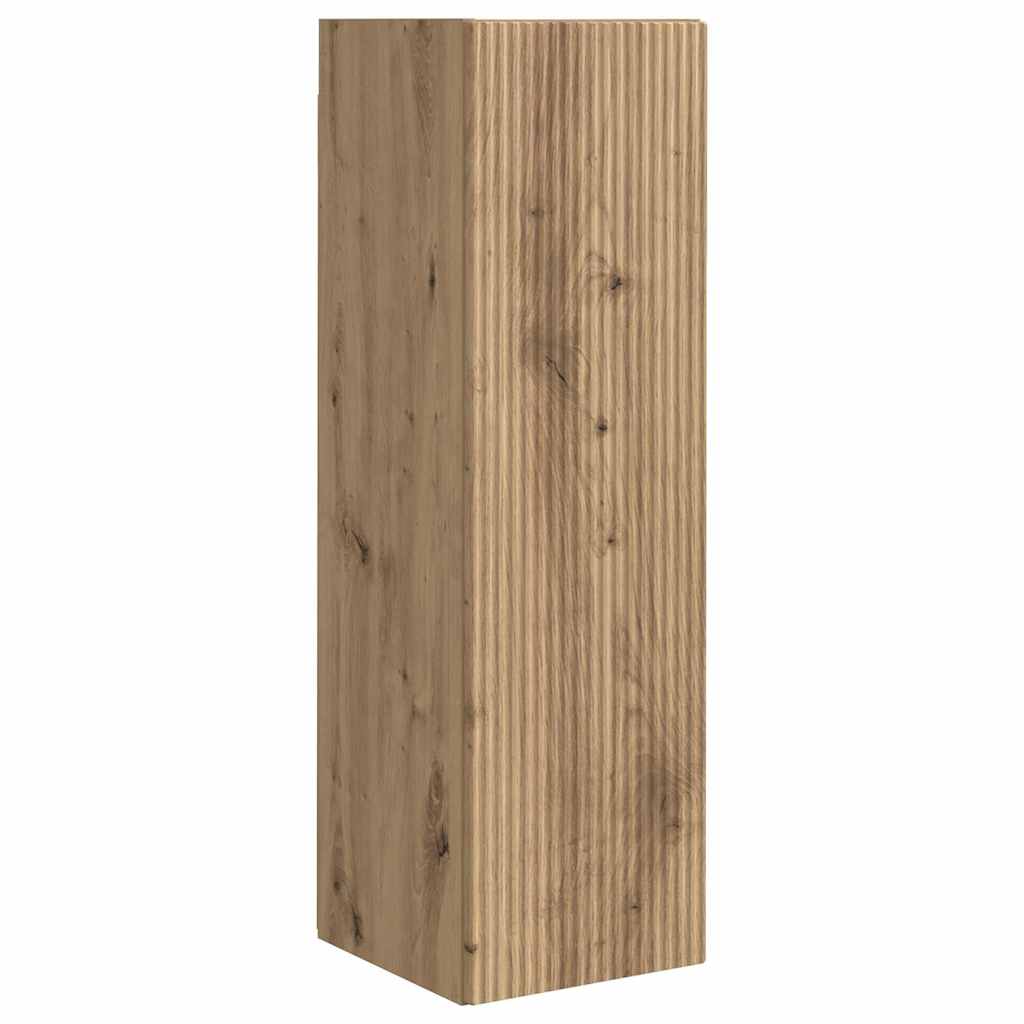 vidaXL TV Wall Cabinet 30 x 31 x 100 cm Artisian Oak Engineered Wood 2