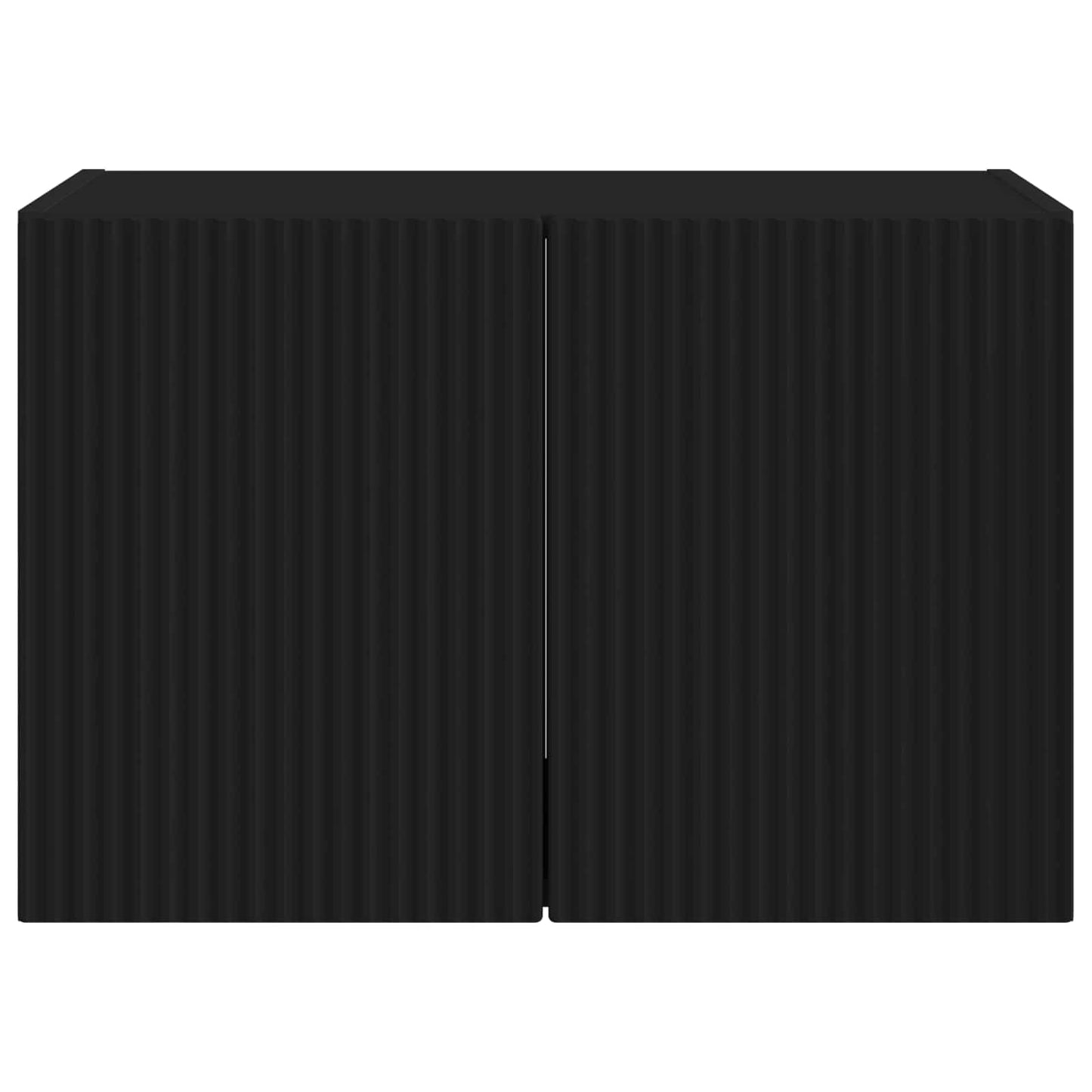 vidaXL TV Wall Cabinet 59.5 x 31 x 40 cm Black Engineered Wood 6