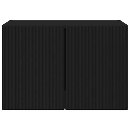 vidaXL TV Wall Cabinet 59.5 x 31 x 40 cm Black Engineered Wood 6