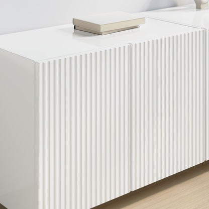 vidaXL TV Wall Cabinet 59.5 x 31 x 40 cm High Gloss White 4