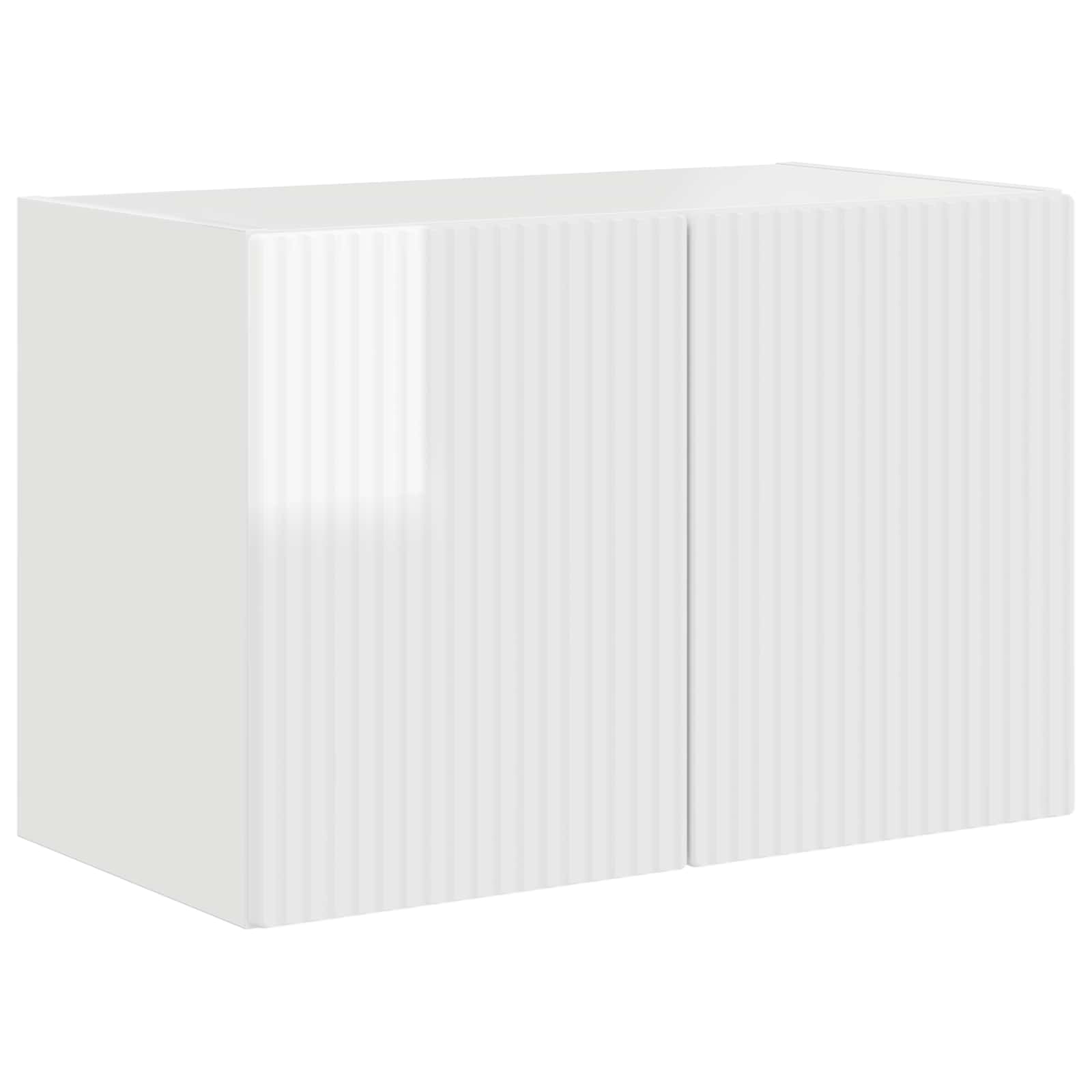 vidaXL TV Wall Cabinet 59.5 x 31 x 40 cm High Gloss White 2