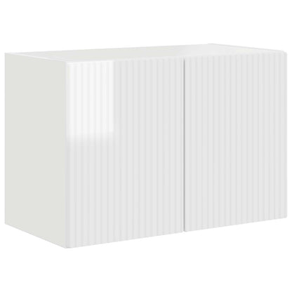 vidaXL TV Wall Cabinet 59.5 x 31 x 40 cm High Gloss White 2