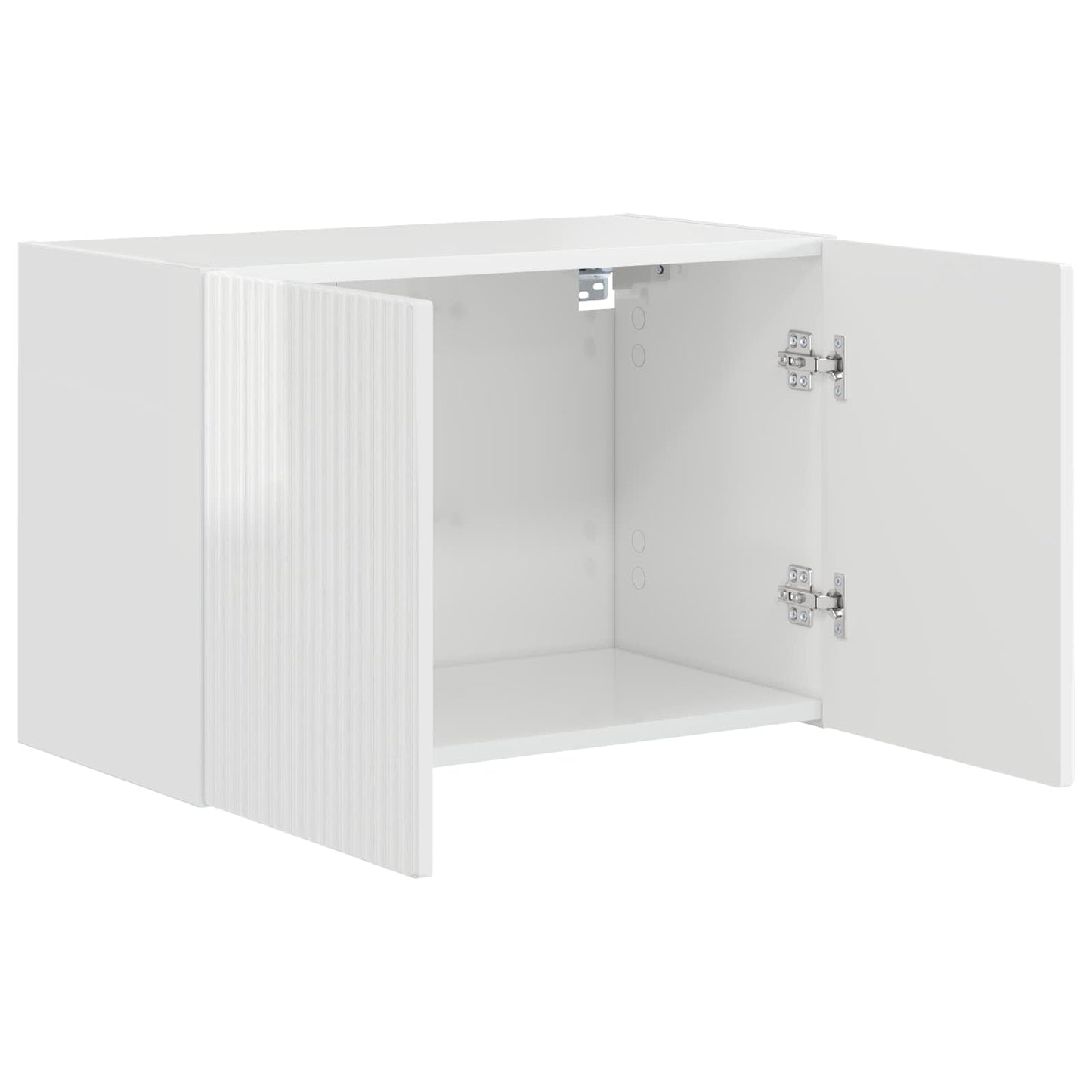 vidaXL TV Wall Cabinet 59.5 x 31 x 40 cm High Gloss White 5