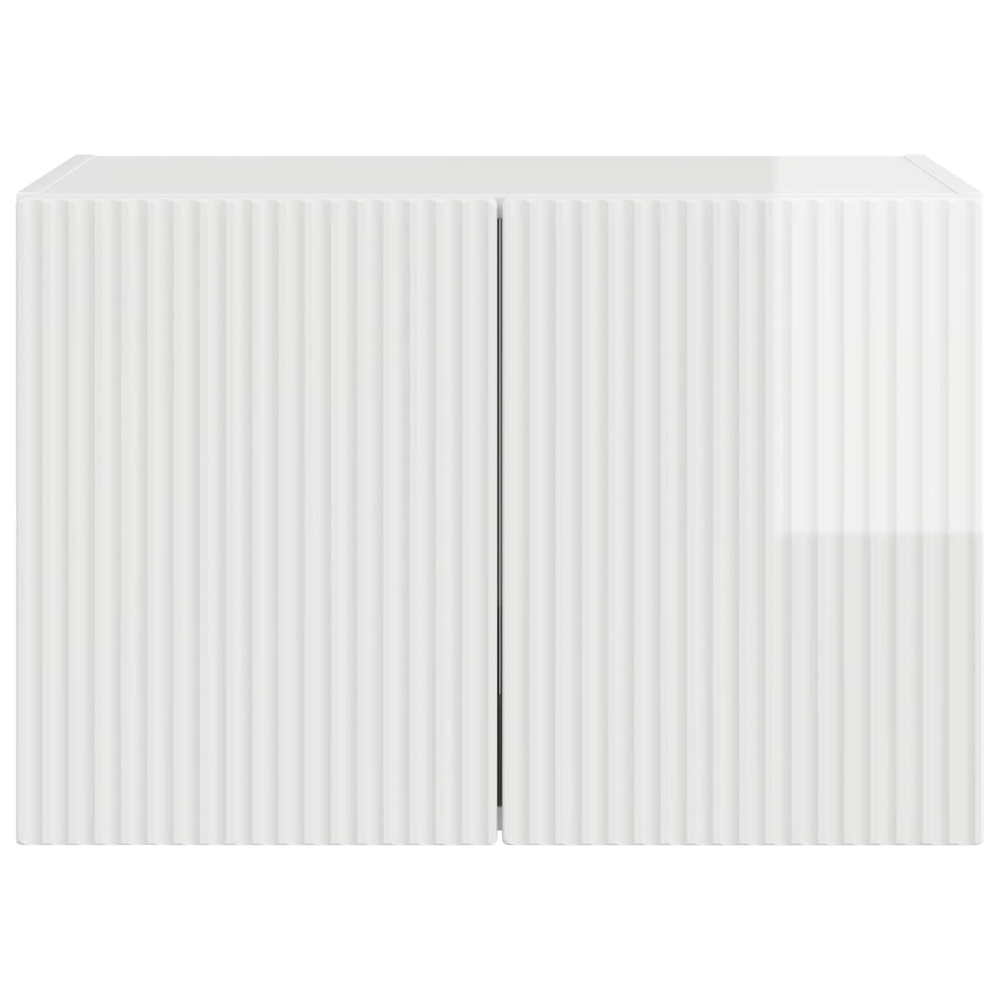 vidaXL TV Wall Cabinet 59.5 x 31 x 40 cm High Gloss White 6