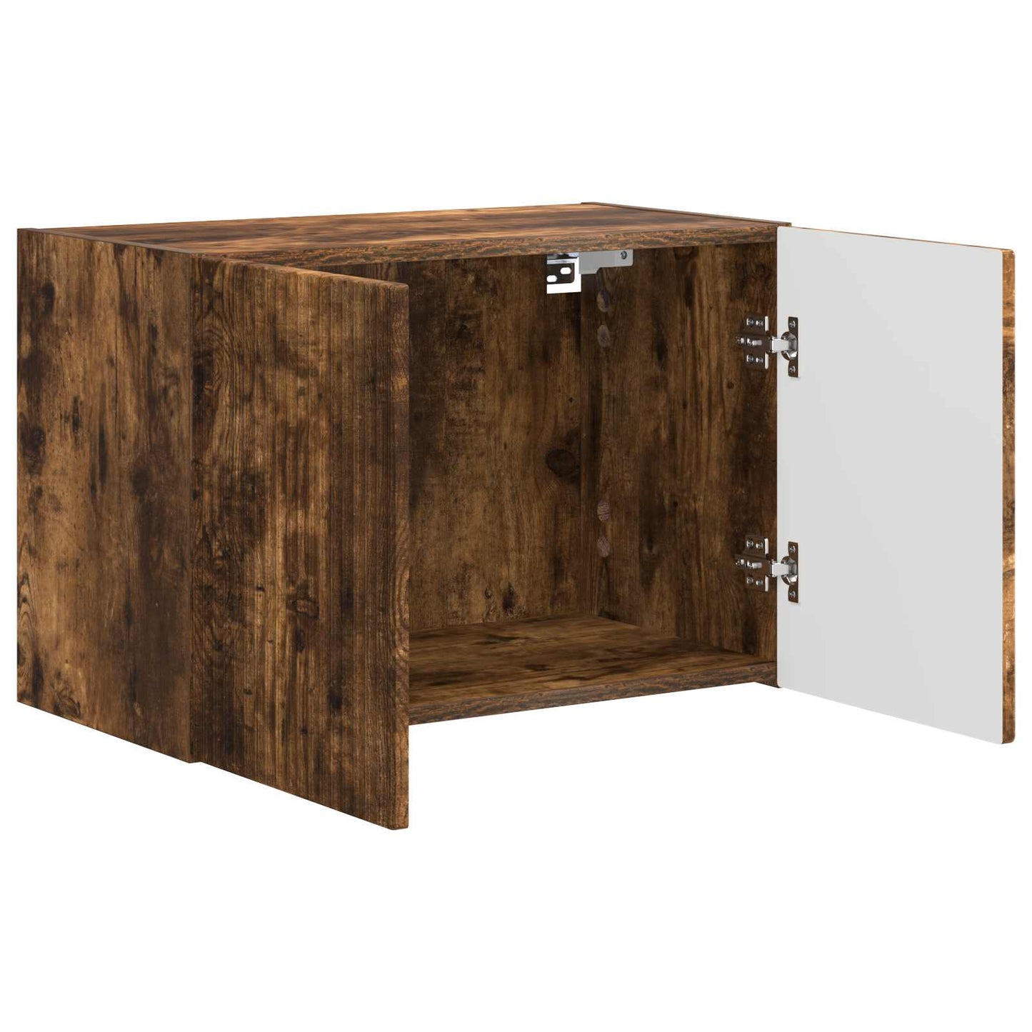 vidaXL TV Wall Cabinet 59.5 x 31 x 40 cm Smoked Oak Engineered Wood 5