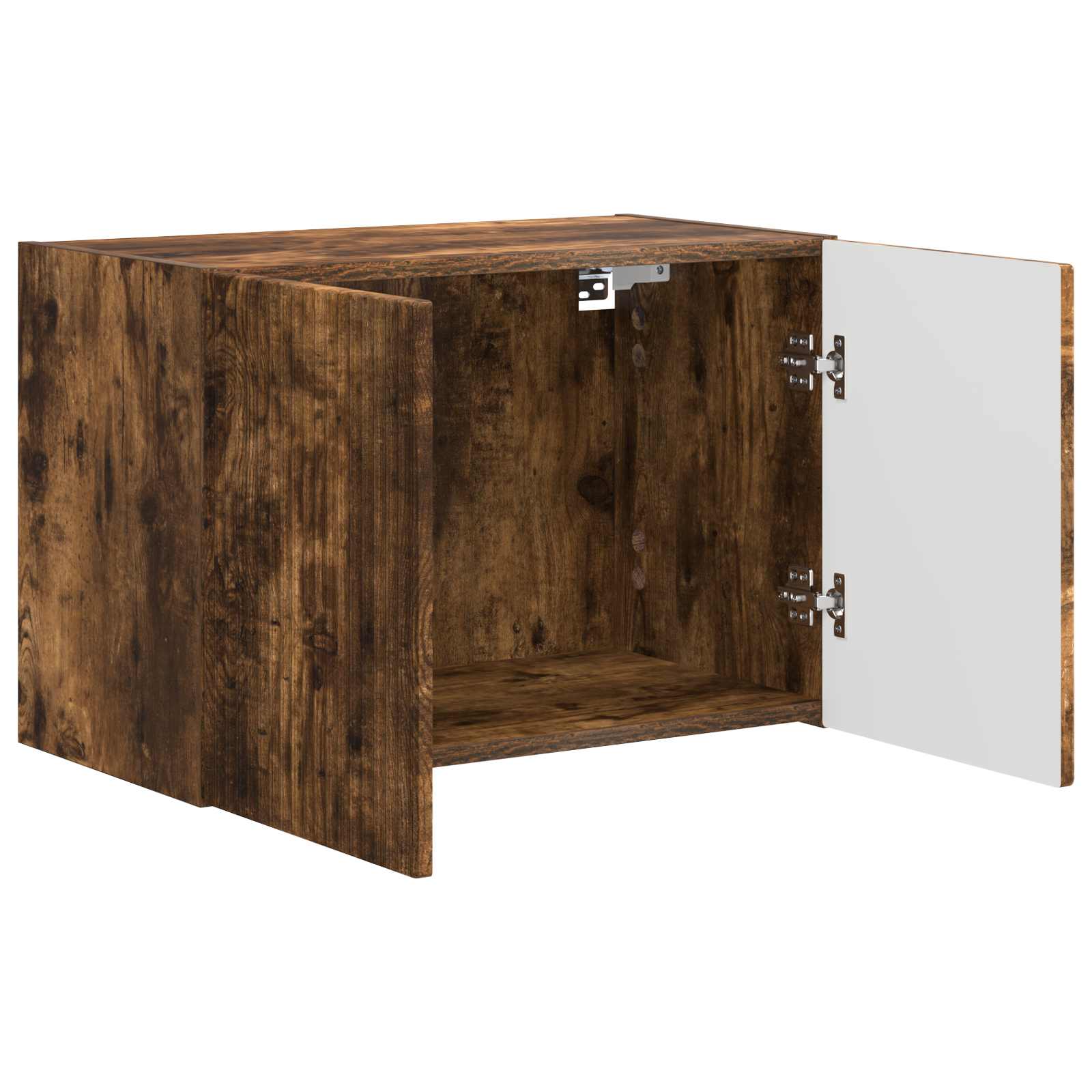 vidaXL TV Wall Cabinet 59.5 x 31 x 40 cm Smoked Oak Engineered Wood 5