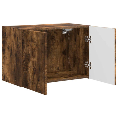 vidaXL TV Wall Cabinet 59.5 x 31 x 40 cm Smoked Oak Engineered Wood 5