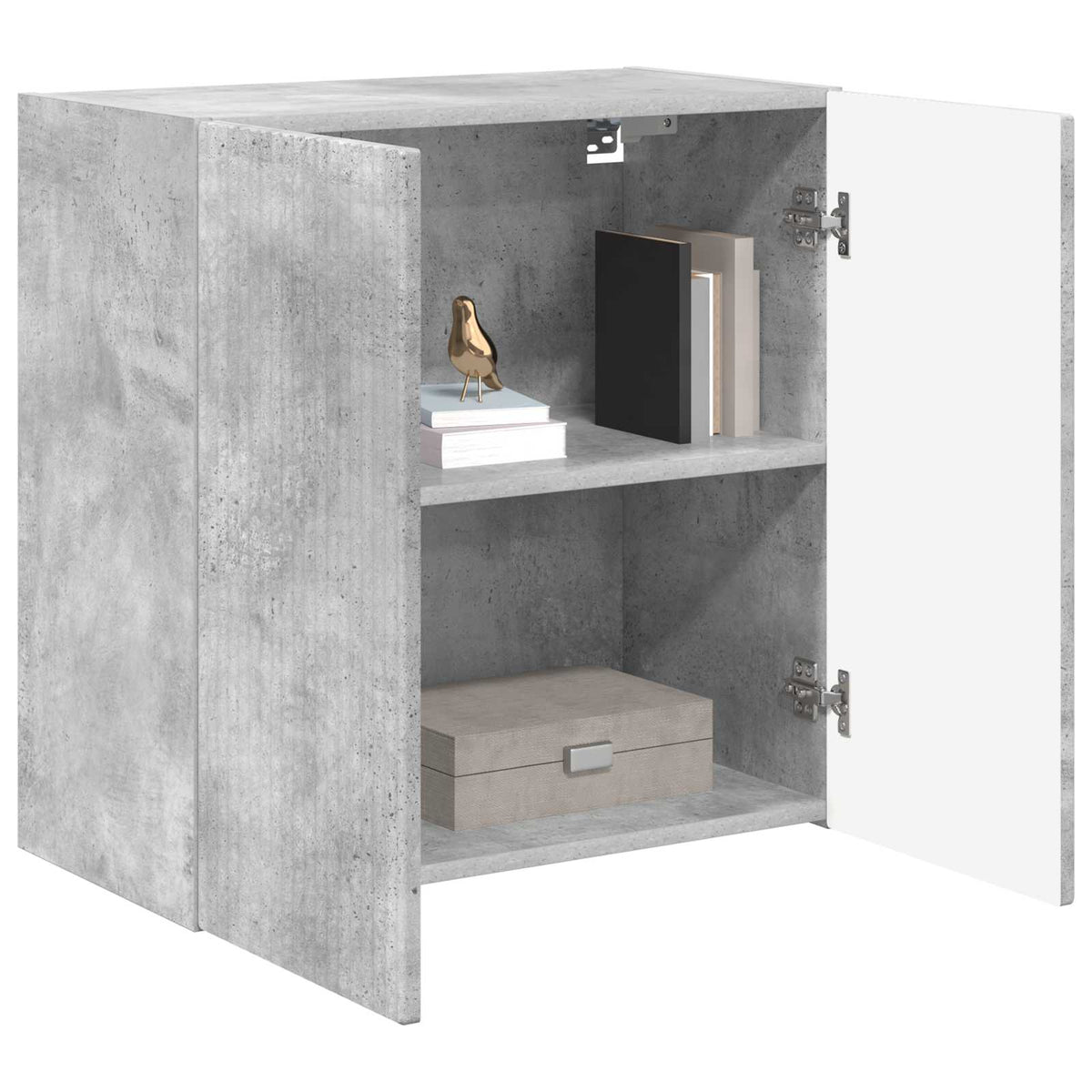 TV Wall Cabinet Engineered Wood 1 59.5 x 31 x 60 cm Concrete grey
