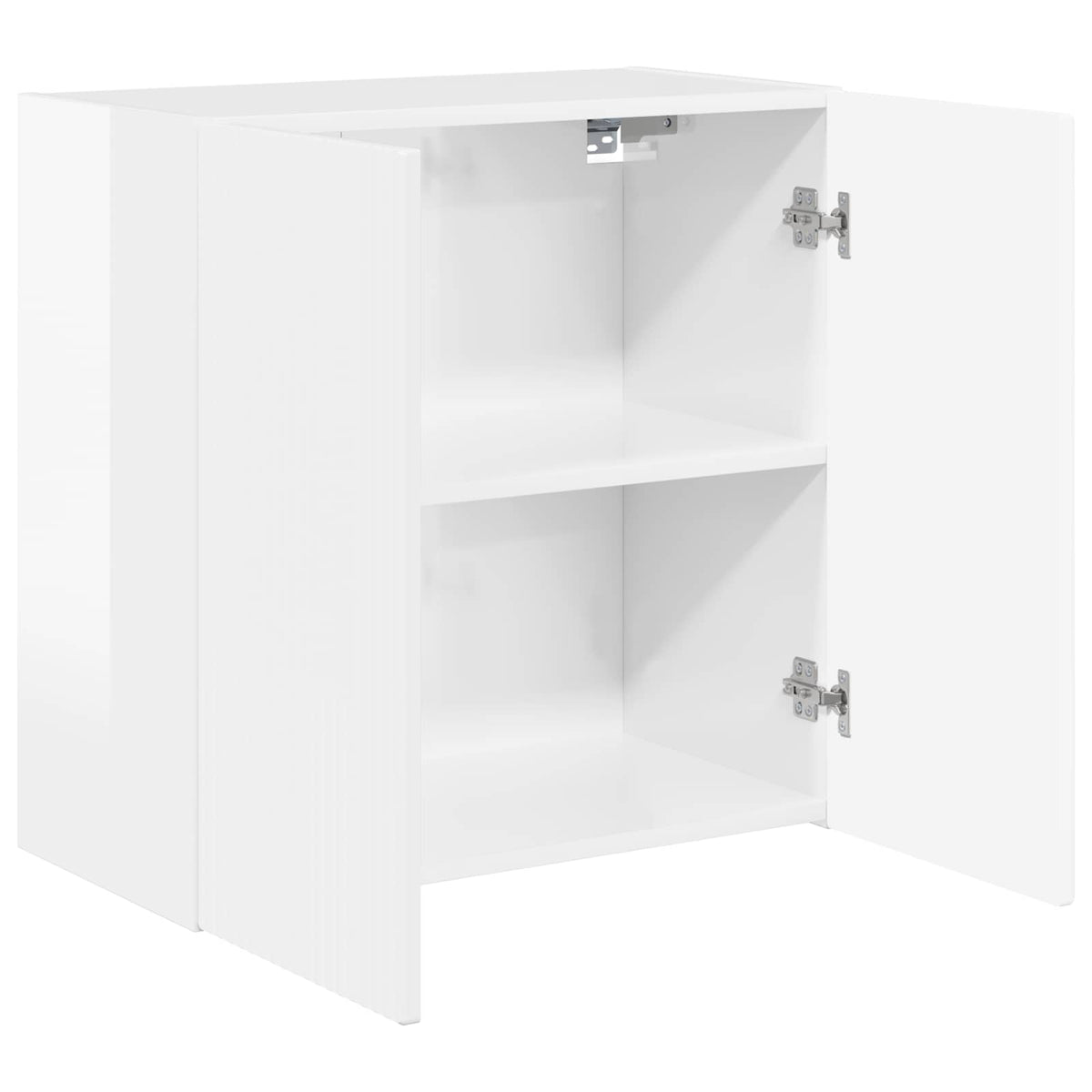 vidaXL TV Wall Cabinet 59.5 x 31 x 60 cm High Gloss White 5