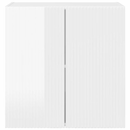 vidaXL TV Wall Cabinet 59.5 x 31 x 60 cm High Gloss White 6