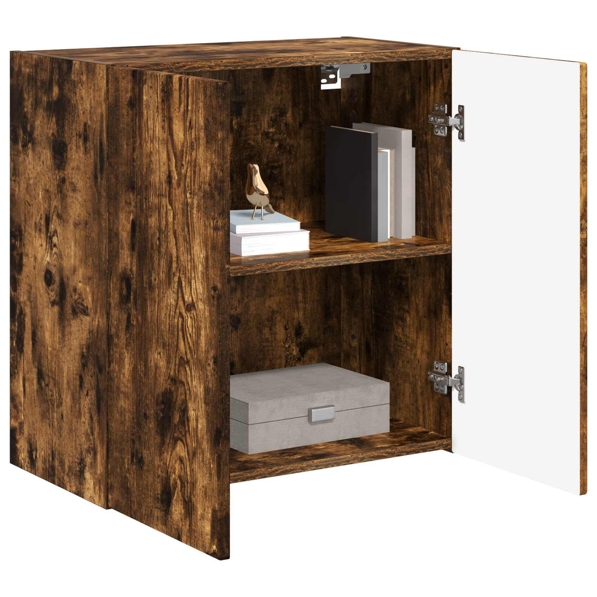 TV Wall Cabinet Engineered Wood 1 59.5 x 31 x 60 cm Smoked oak