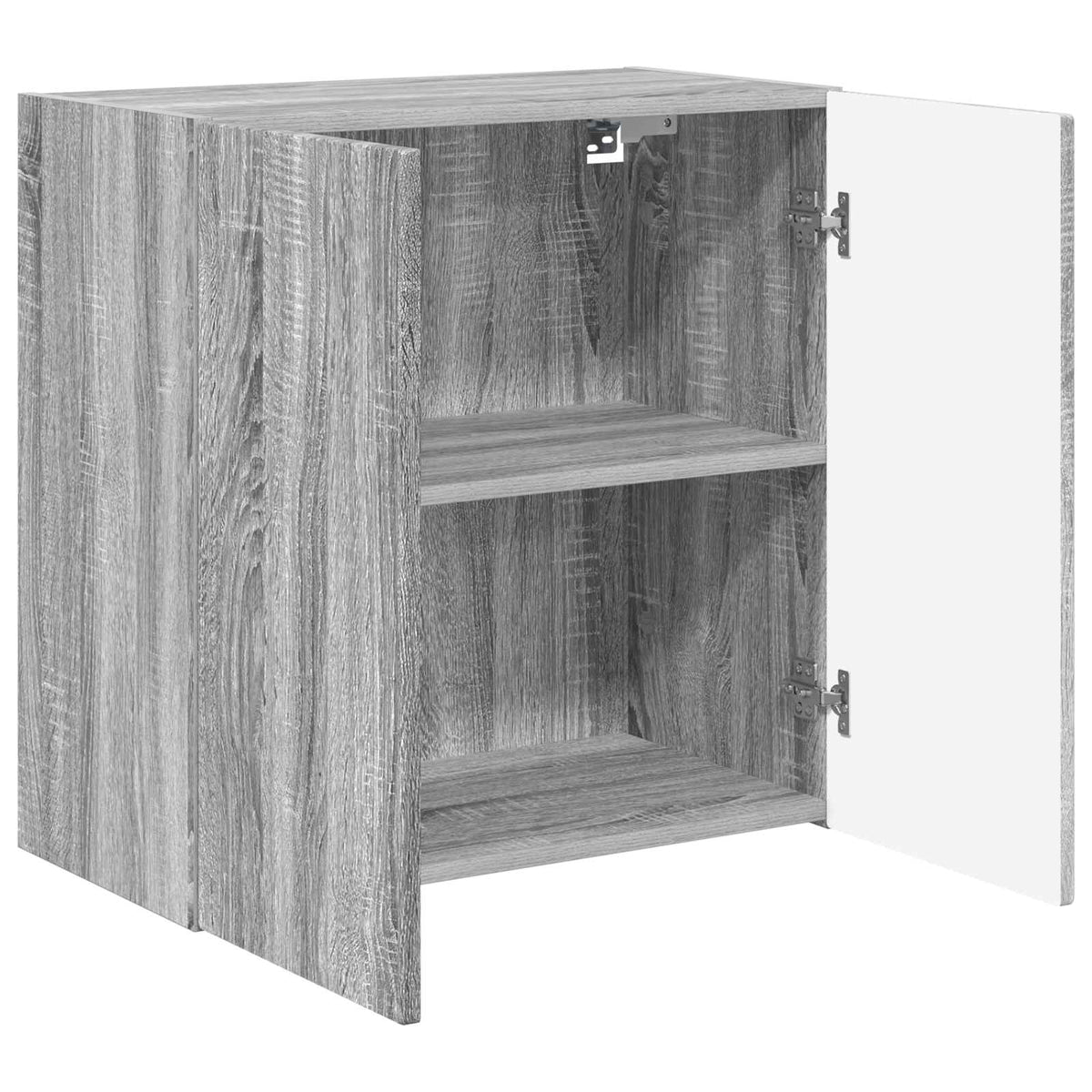 vidaXL TV Wall Cabinet 59.5 x 31 x 60 cm Grey Sonoma Engineered Wood 5