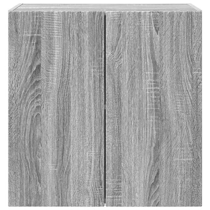 vidaXL TV Wall Cabinet 59.5 x 31 x 60 cm Grey Sonoma Engineered Wood 6