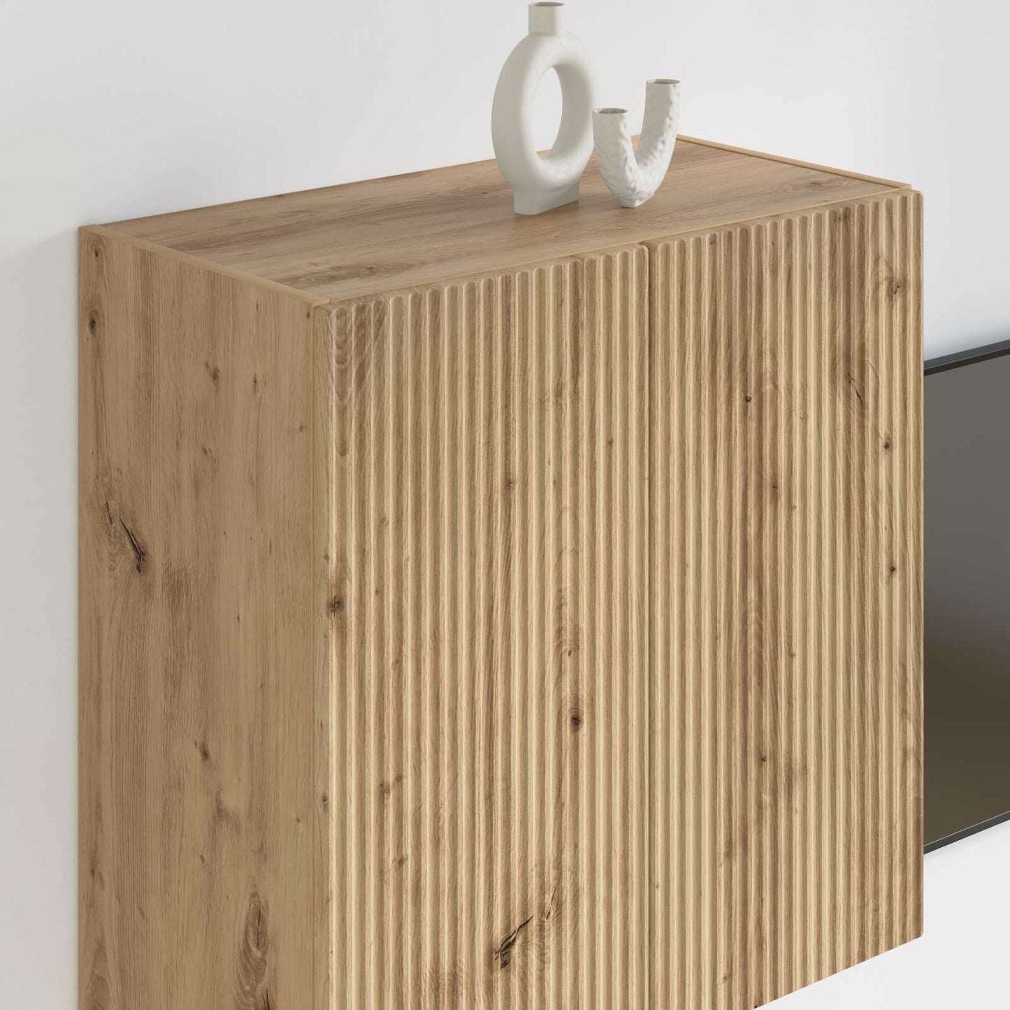 vidaXL TV Wall Cabinet 59.5 x 31 x 60 cm Artisan Oak Engineered Wood 4