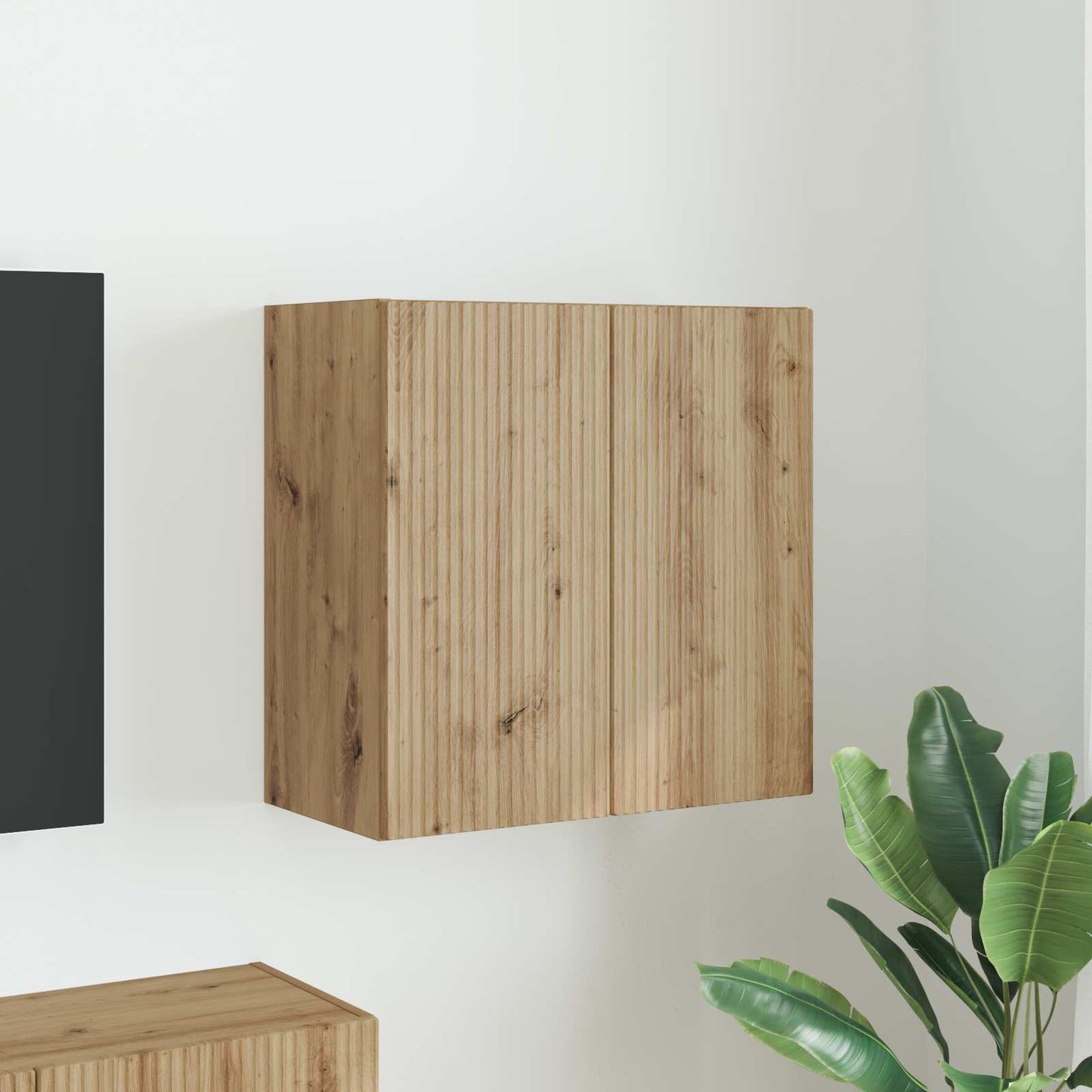 vidaXL TV Wall Cabinet 59.5 x 31 x 60 cm Artisan Oak Engineered Wood 1