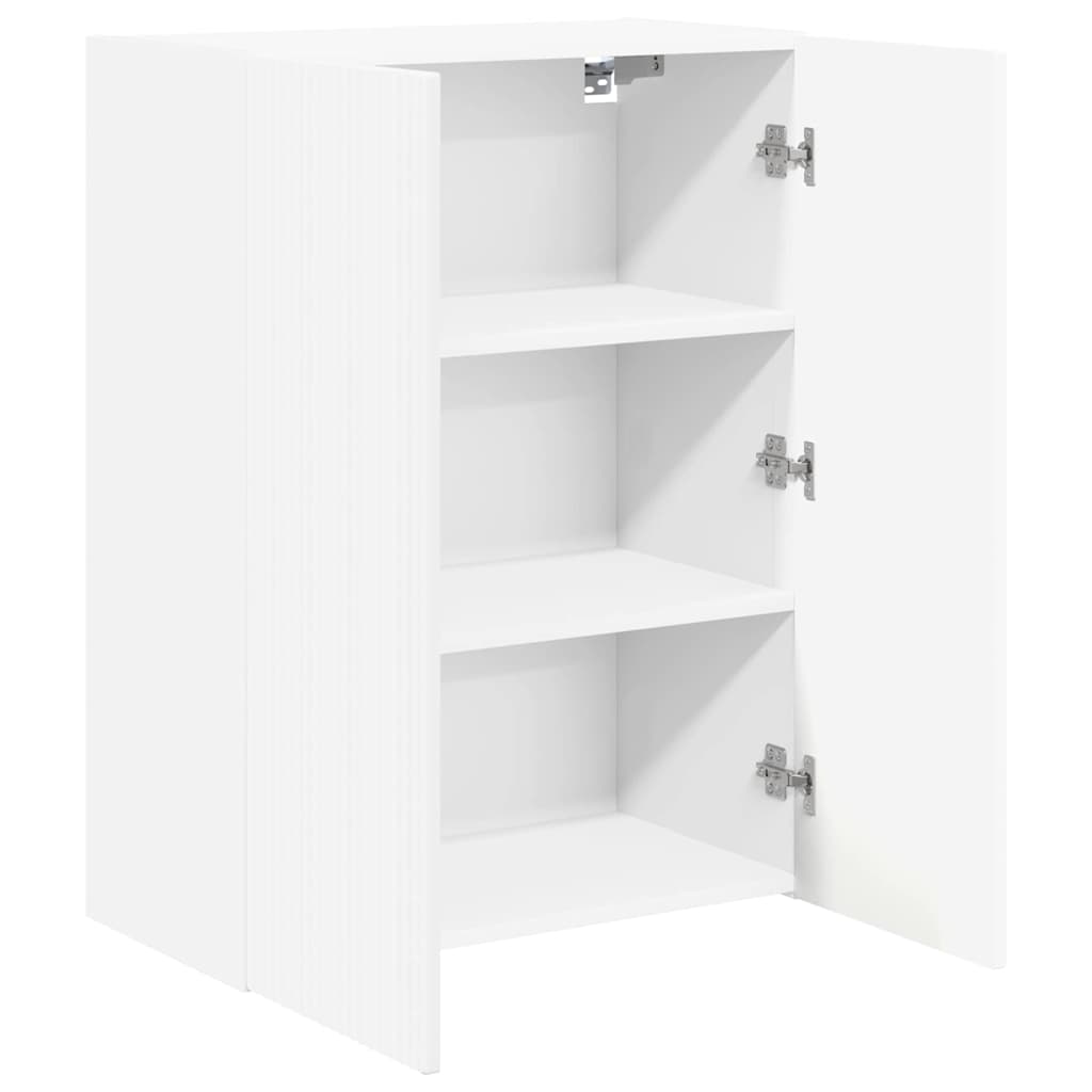 vidaXL TV Wall Cabinet 59.5 x 31 x 80 cm White Engineered Wood 5