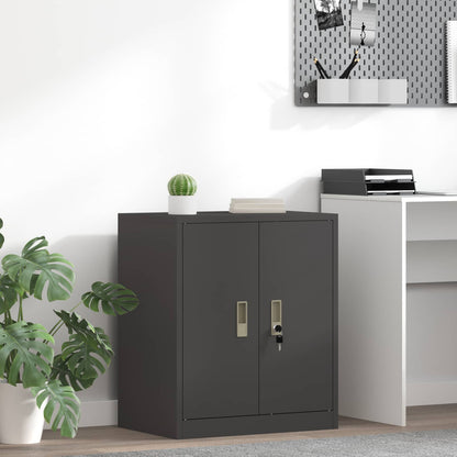 Storage Cabinet Steel Width 60 cm Black 70 cm