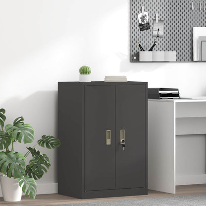 vidaXL Storage Cabinet Steel Width 60 cm Black