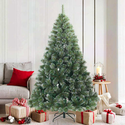 vidaXL Artificial Hinged Christmas Tree PVC