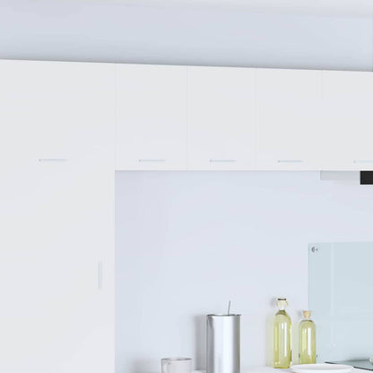 vidaXL Hanging Cabinet 2 pcs White Engineered Wood 1