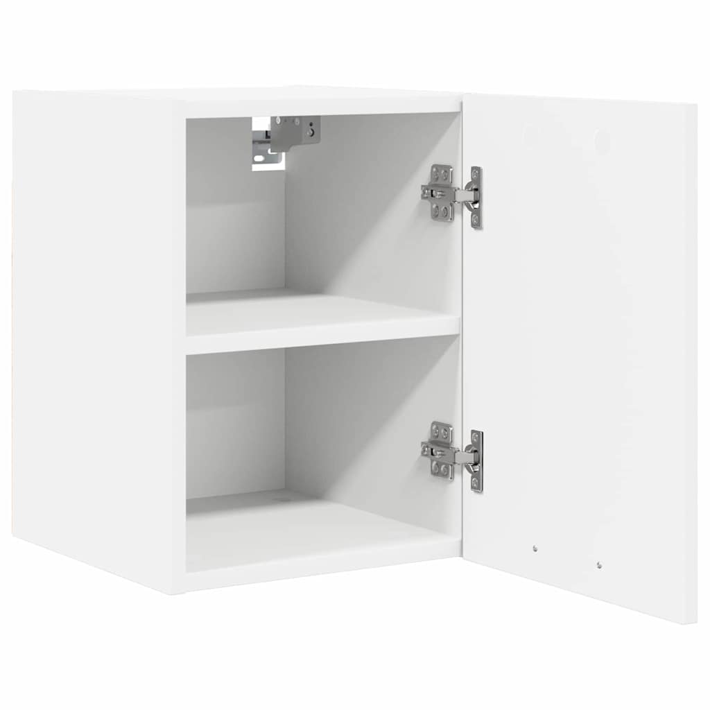 vidaXL Hanging Cabinet 2 pcs White Engineered Wood 5