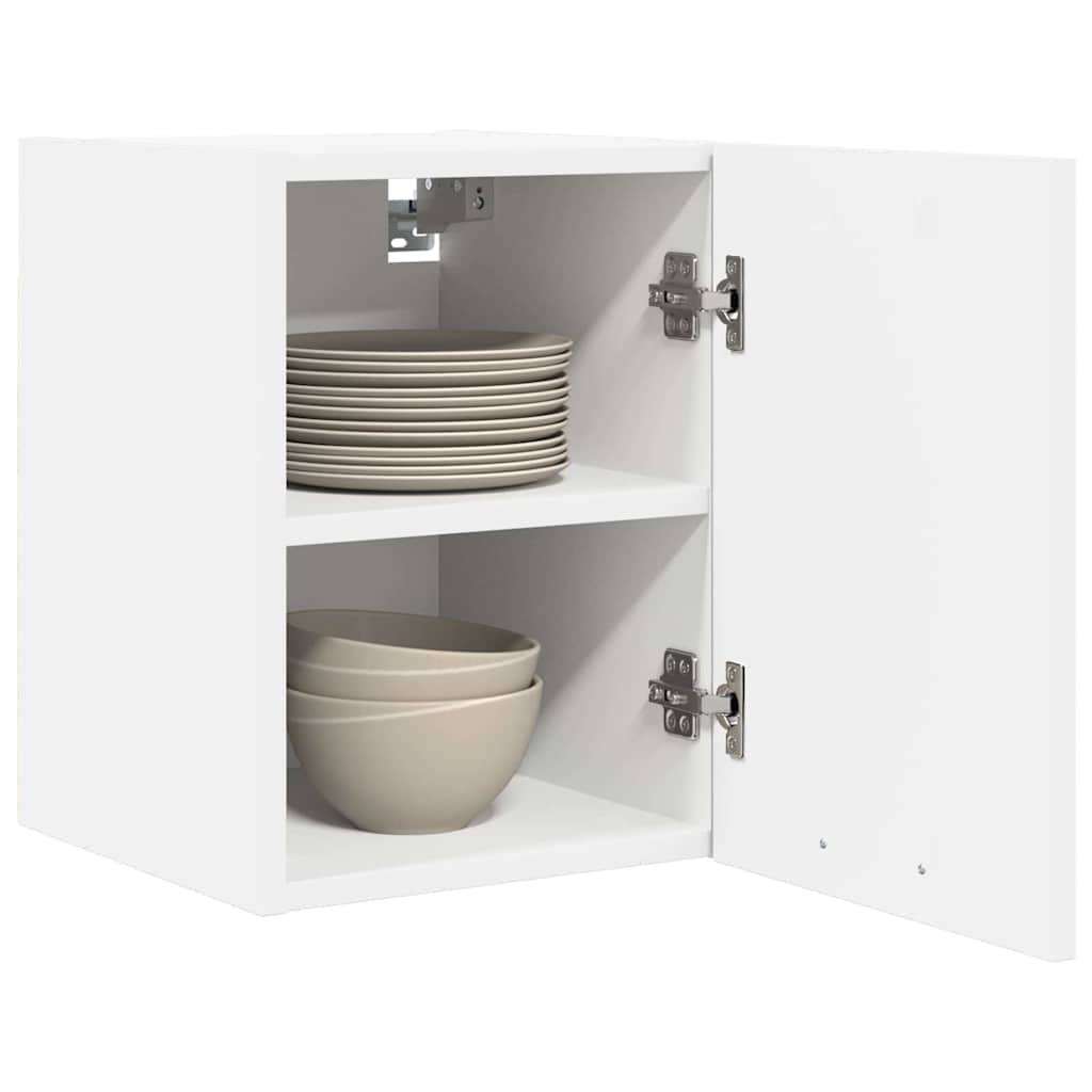 vidaXL Hanging Cabinet 2 pcs White Engineered Wood 3
