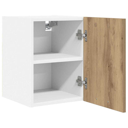 vidaXL Hanging Cabinet 2 pcs Artisan Oak and White Engineered Wood 5