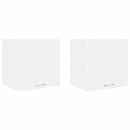 vidaXL Hanging Cabinet 2 pcs White Engineered Wood 2