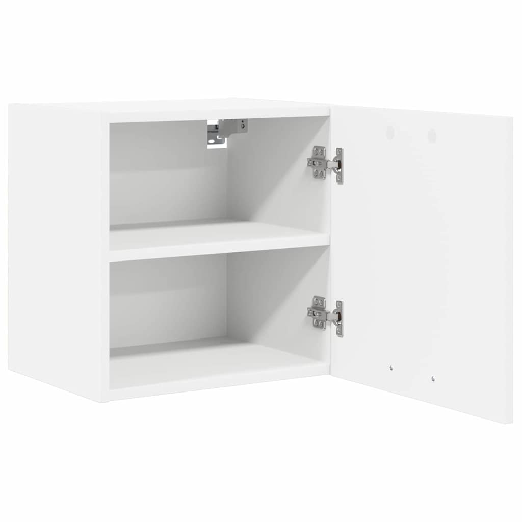 vidaXL Hanging Cabinet 2 pcs White Engineered Wood 6