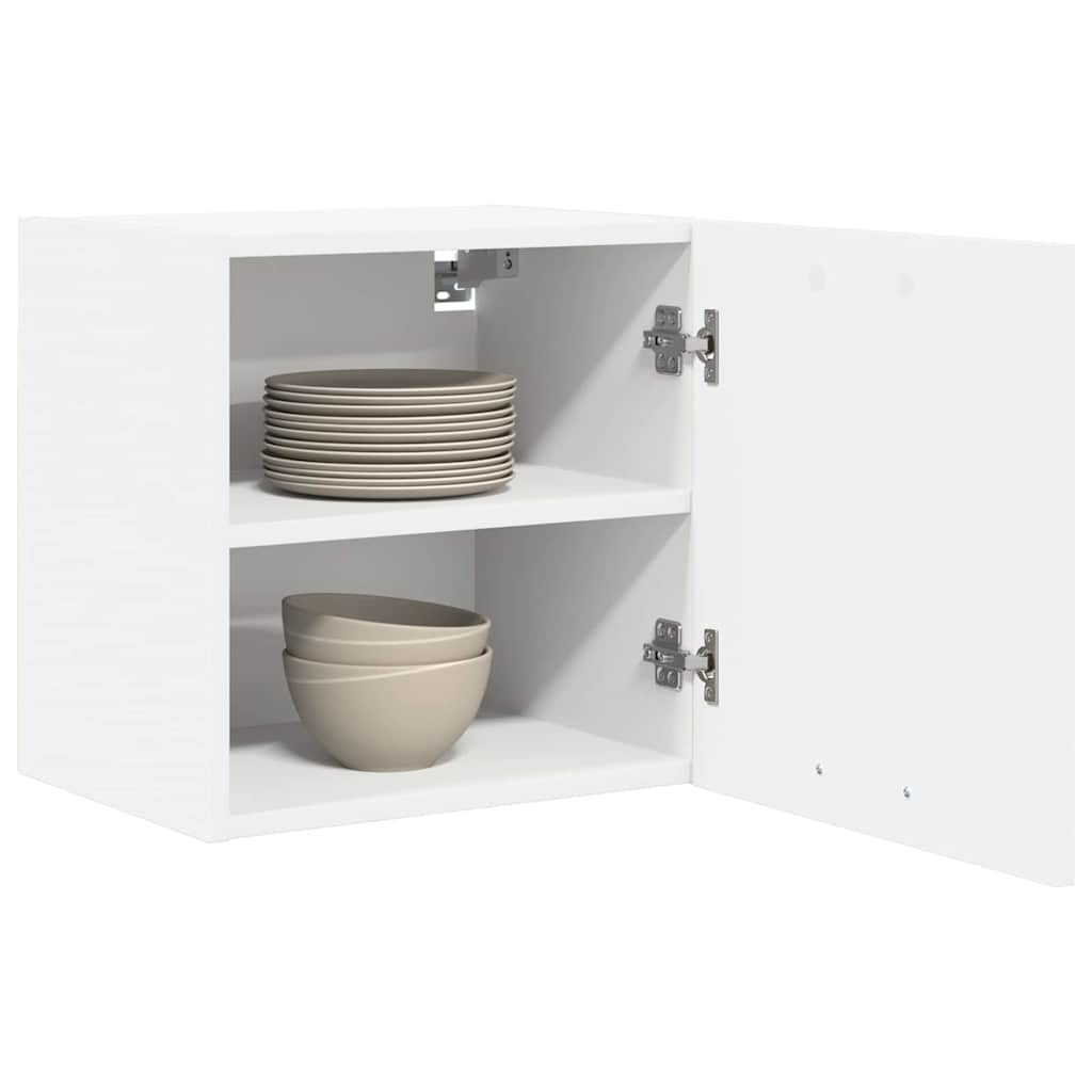 vidaXL Hanging Cabinet 2 pcs White Engineered Wood 3