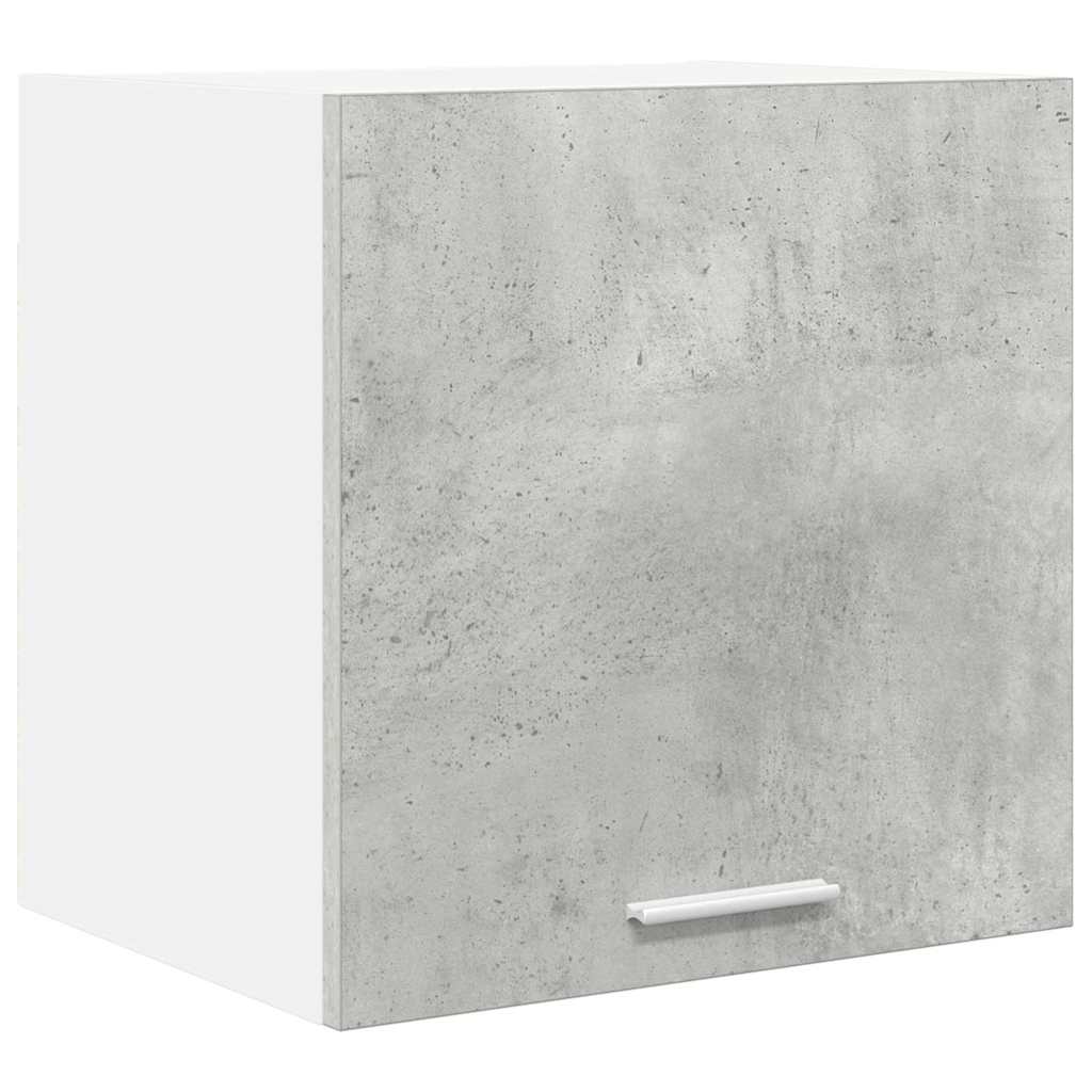 vidaXL Hanging Cabinet 2 pcs Concrete Grey and White Engineered Wood 5