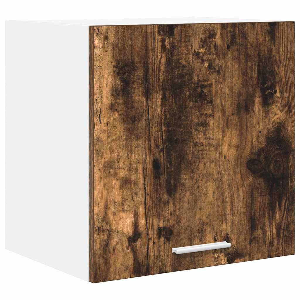 vidaXL Hanging Cabinet 2 pcs Smoked Oak and White Engineered Wood 5