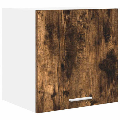 vidaXL Hanging Cabinet 2 pcs Smoked Oak and White Engineered Wood 5