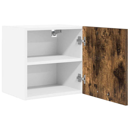 vidaXL Hanging Cabinet 2 pcs Smoked Oak and White Engineered Wood 6
