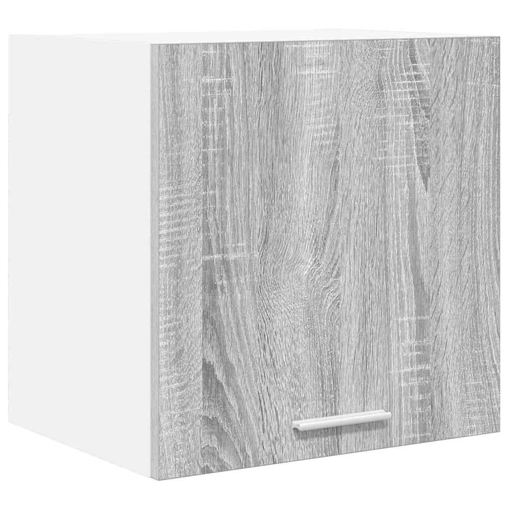 vidaXL Hanging Cabinet 2 pcs Grey Sonoma and White Engineered Wood 5