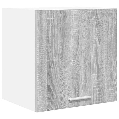 vidaXL Hanging Cabinet 2 pcs Grey Sonoma and White Engineered Wood 5