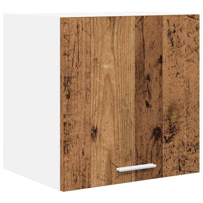 vidaXL Hanging Cabinet 2 pcs Old Wood and White Engineered Wood 5