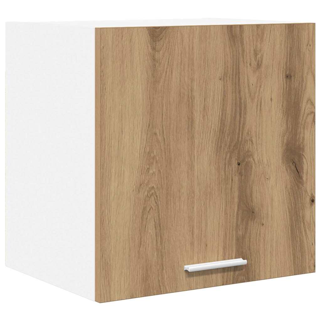 vidaXL Hanging Cabinet 2 pcs Artisan Oak and White Engineered Wood 5