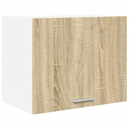 vidaXL Hanging Cabinet 2 pcs Sonoma Oak and White Engineered Wood 5
