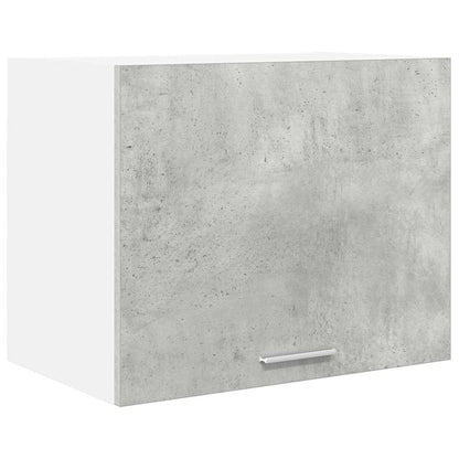 vidaXL Hanging Cabinet 2 pcs Concrete Grey and White Engineered Wood 5
