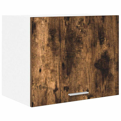 vidaXL Hanging Cabinet 2 pcs Smoked Oak and White Engineered Wood 5