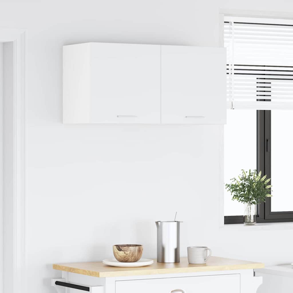 vidaXL Hanging Cabinet White 80 x 31 x 40 cm Engineered Wood 4