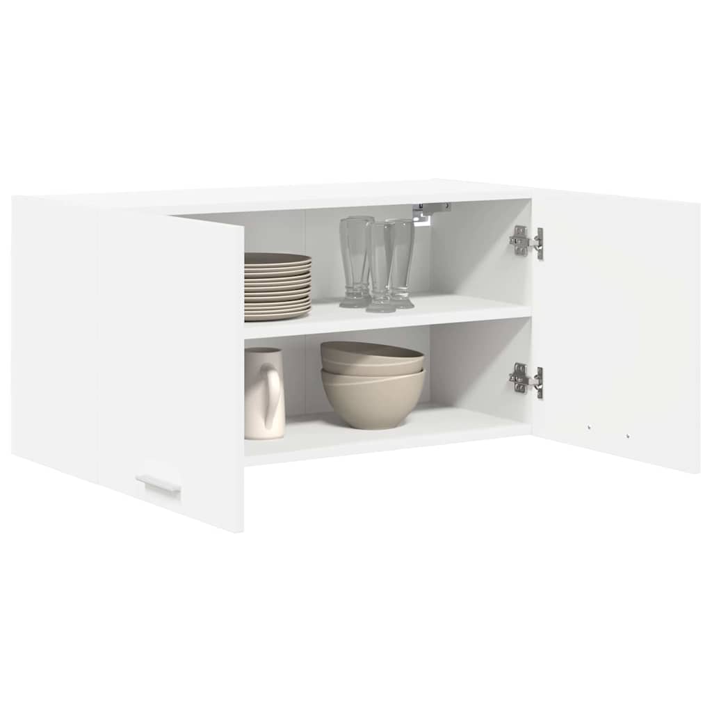 vidaXL Hanging Cabinet White 80 x 31 x 40 cm Engineered Wood 3